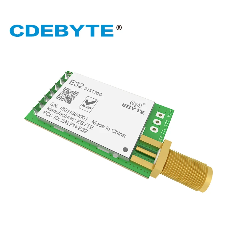 E32 915T20D Lora большой диапазон UART SX1276 915 МГц 100 мВт SMA антенна IoT uhf беспроводной