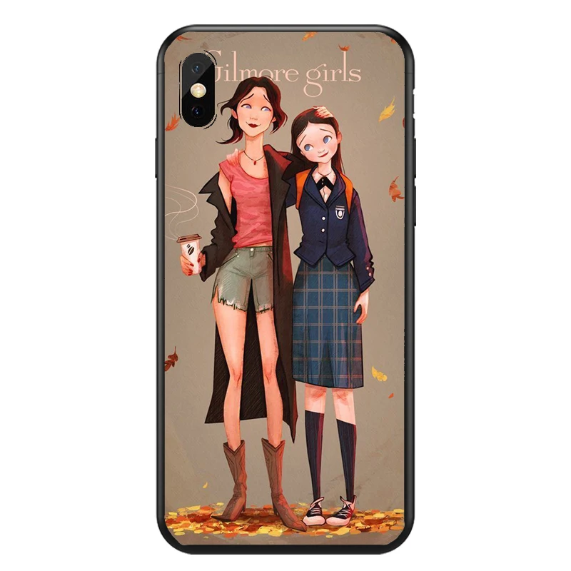 Чехол для телефона Gilmore мягкий ТПУ девочек iphone 8 7 6 4 Plus 5 X XR XS MAX|Сумки телефона| |