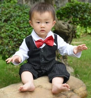 sales baby boy clothes fashion newborn baby boy clothing long sleeve gentleman baby rompers roupas bebe children clothing set
