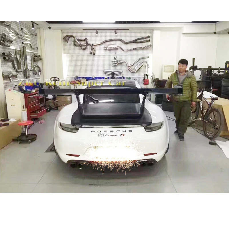Стильный спойлер GT3 APR на крышу заднего багажника из углеродного волокна оконное
