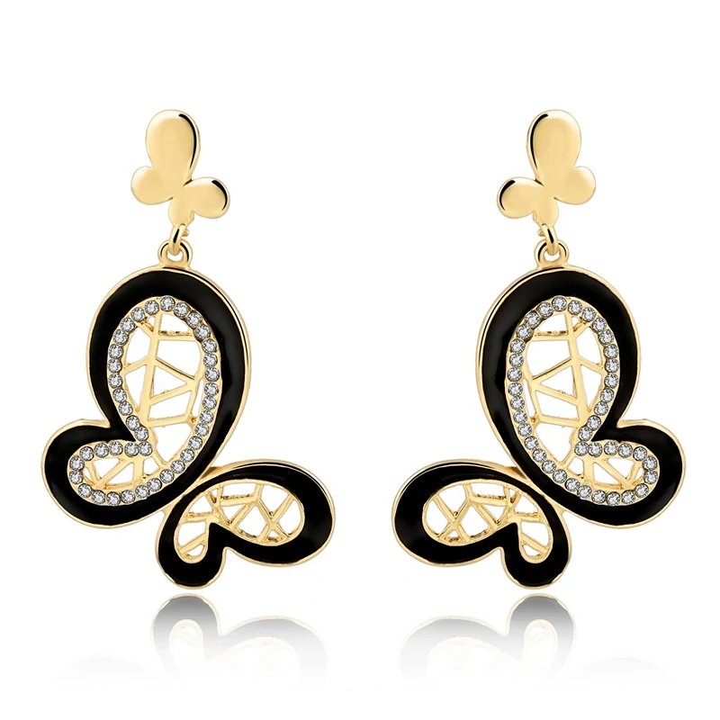 Женские двойные серьги подвески Szelam с золотым и серебряным покрытием ювелирные