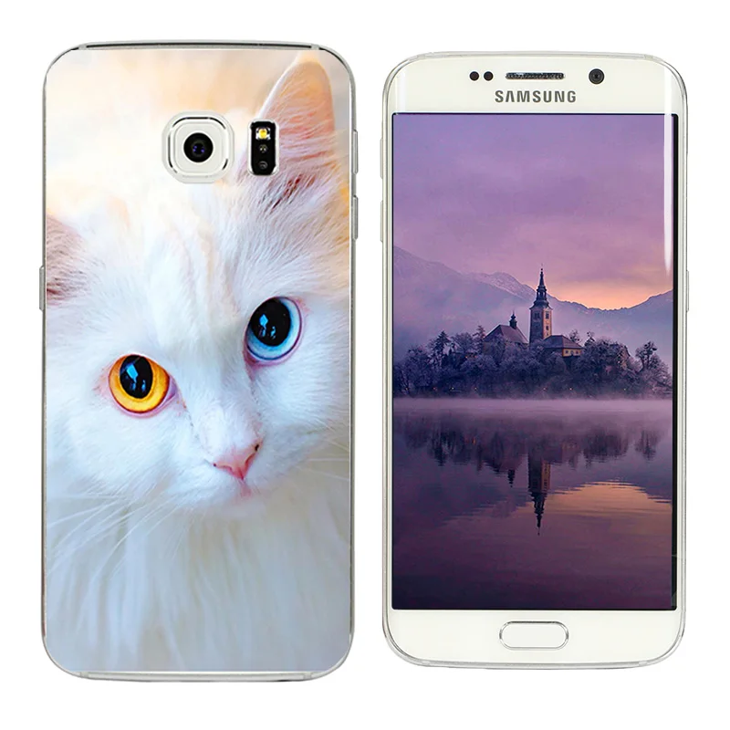 Cases for Galaxy S6 Edge Silicone Back Cover Painted Samsung G925 G925F 5.1&quot Phone Capa Ultrathin Clear TPU Flexible Shell |