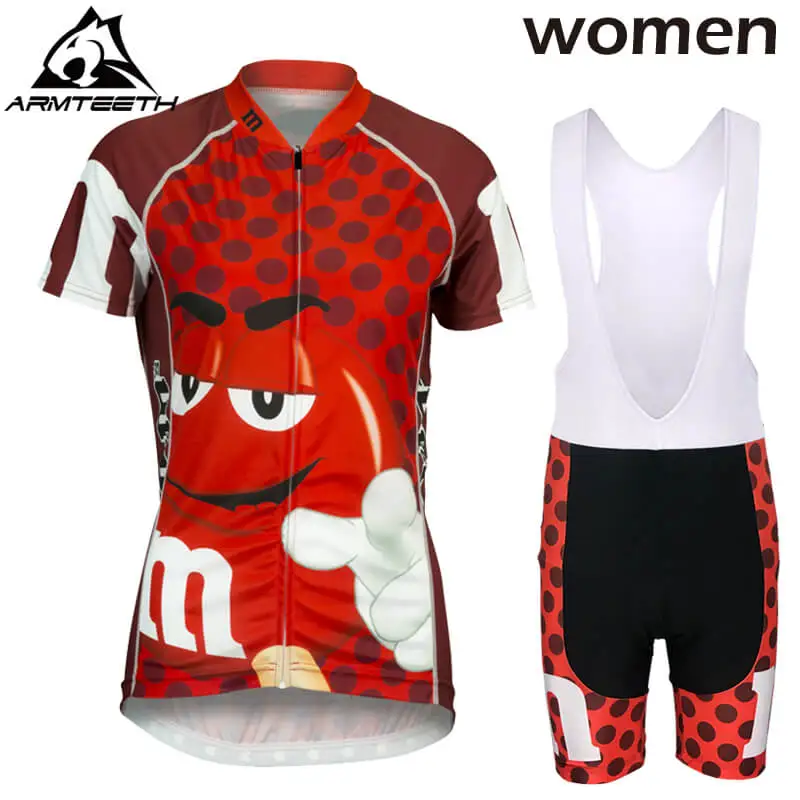 Горячая 2017 Для женщин короткий рукав Велоспорт комплект горный велосипед