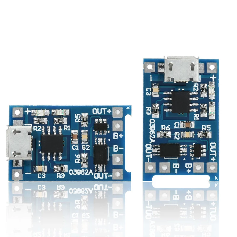 5 шт. зарядная плата для литиевой батареи В 1 А Micro USB 18650 модуль зарядного