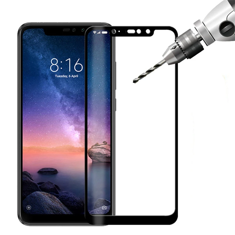 Защитное стекло для Xiaomi Redmi Note 6 Pro полное покрытие армированное закаленное Xiomi Note6