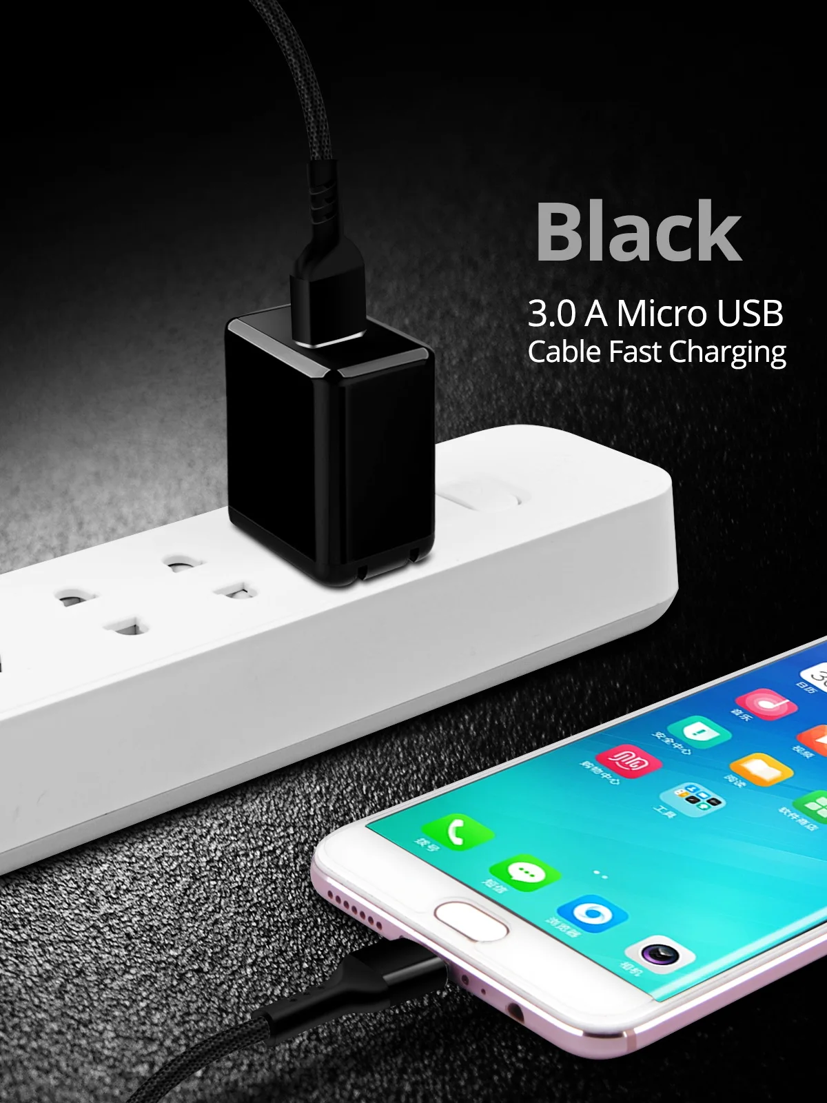 ANKNDO Micro USB кабель Quick Charge 3A Android тканевый плетеный кабель для передачи данных 1 м 2 м USB ЗУ для мобильного телефона Быстрая зарядка мягкий провод