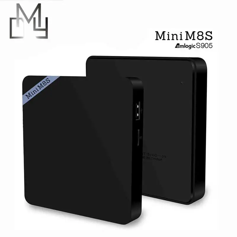 100% Подлинные МИНИ M8S 2 ГБ 8 s905 Amlogic Android 5.1 Quad core поддержка 4 К H.265 BT 4.0 100 Мбит/С LAN 2.4 Г