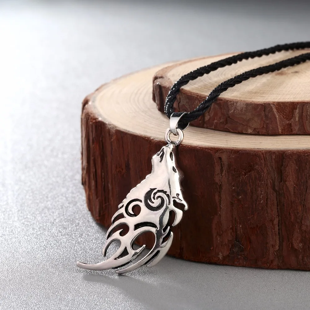 CHENGXUN мужское ожерелье Valknut Vikings Amulet с головой Северного волка оригинальное