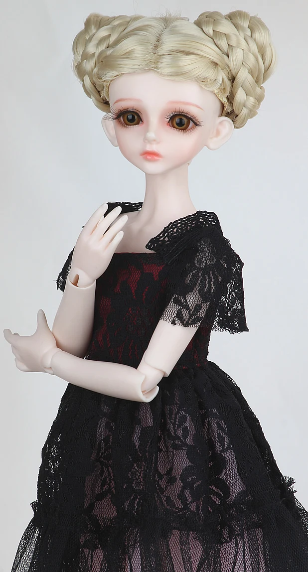 Парик из кукольных волос 1/4 Bjd женский парик для девочек Unoa Lusis ретро диск толстые