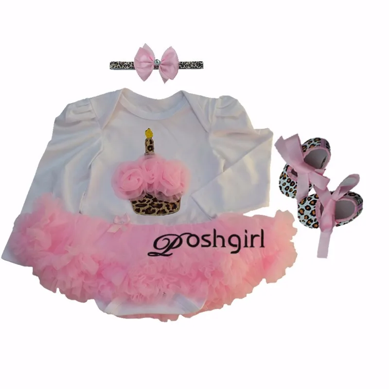 Комплект одежды из 3 предметов для маленьких девочек леопардовое платье пачка с