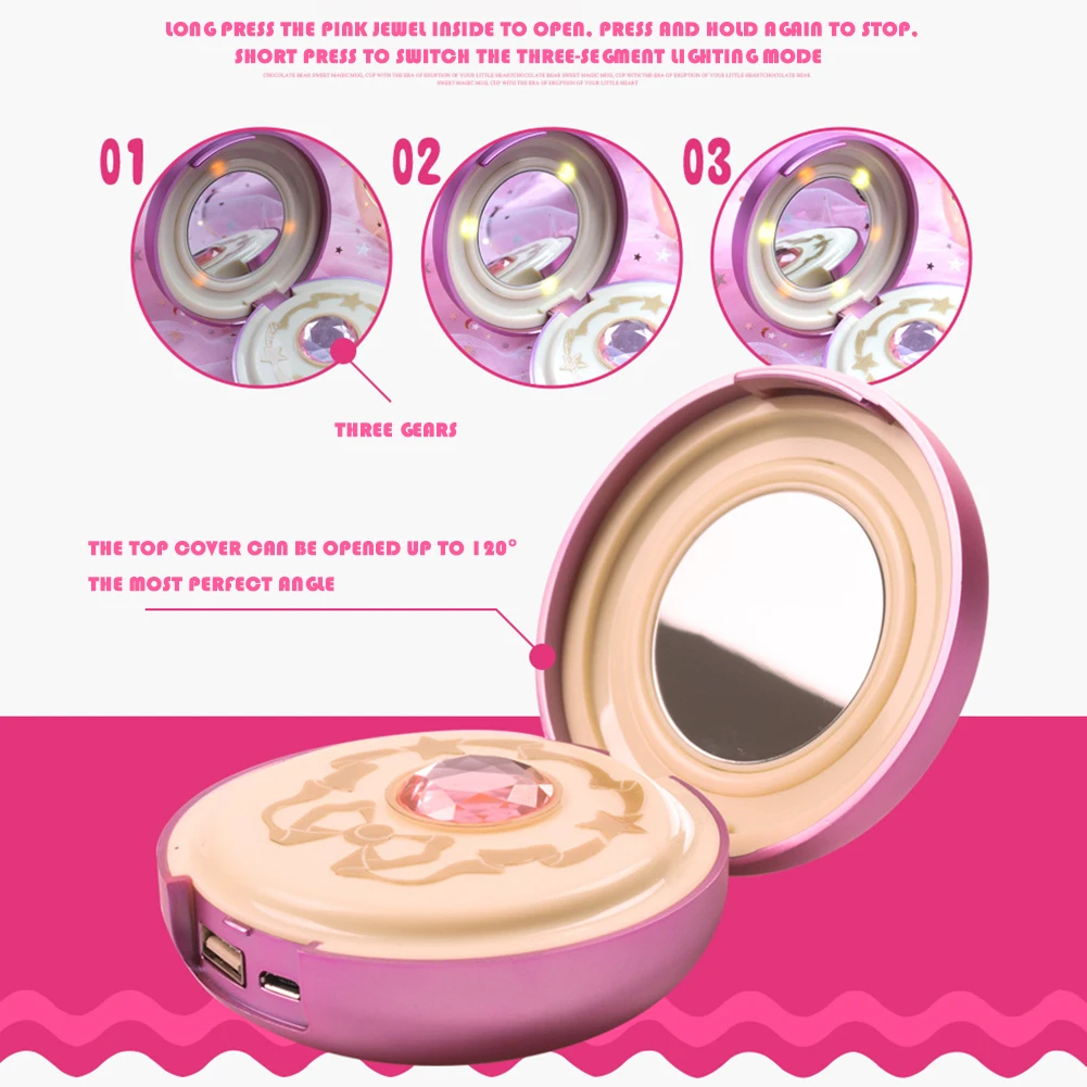 Аниме Captor Crystal Star зеркало для макияжа внешний аккумулятор 8000 мАч зарядное