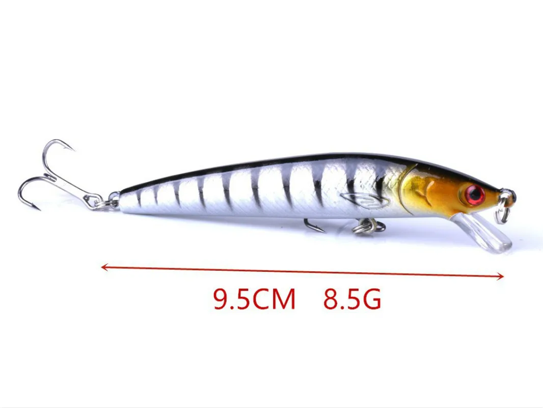2 компл. 9 5 см/8 г ABS Пластик Bionic Crank приманки Крючки Гольян жесткий Блесен