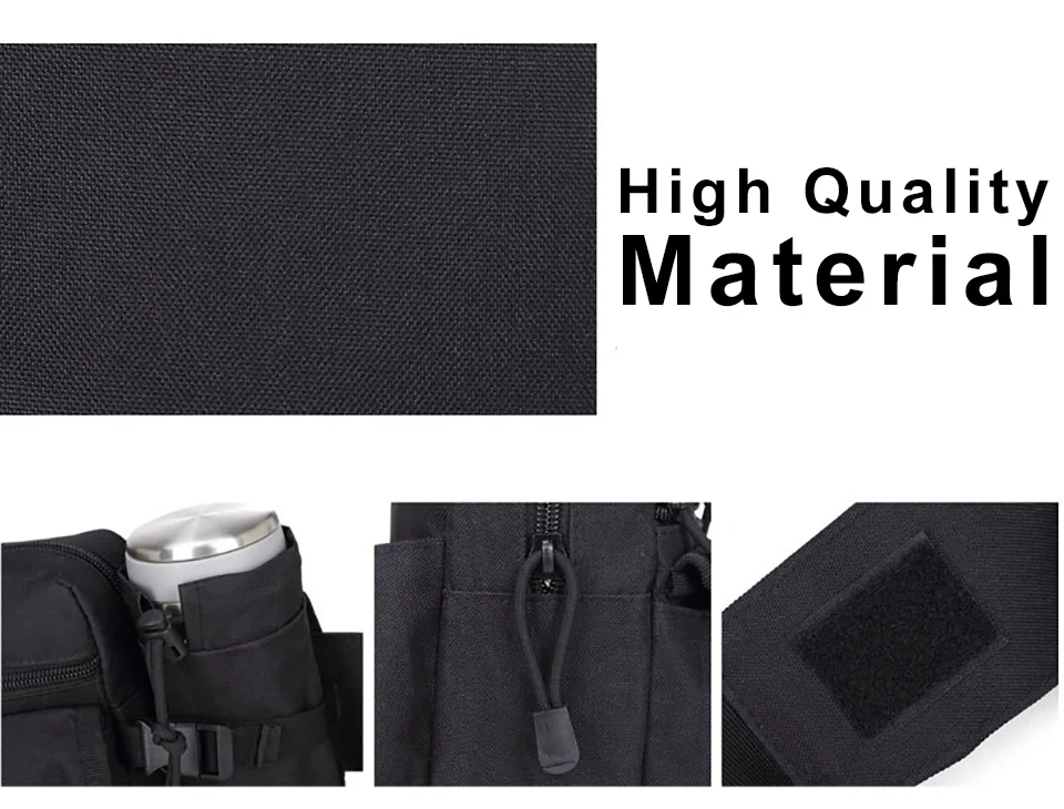 600D нейлон практические открытый поясная сумка для путешествий пеший Туризм