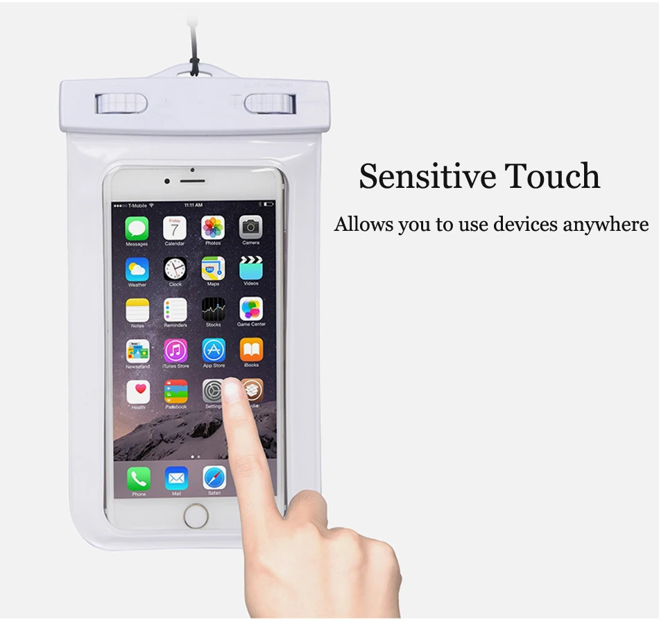 Waterproof Mobile Phone Case For iPhone 14 13 12 11 Xs Max Samsung S20 Clear PVC Sealed Underwater Cell Smart Phone Pouch Cover