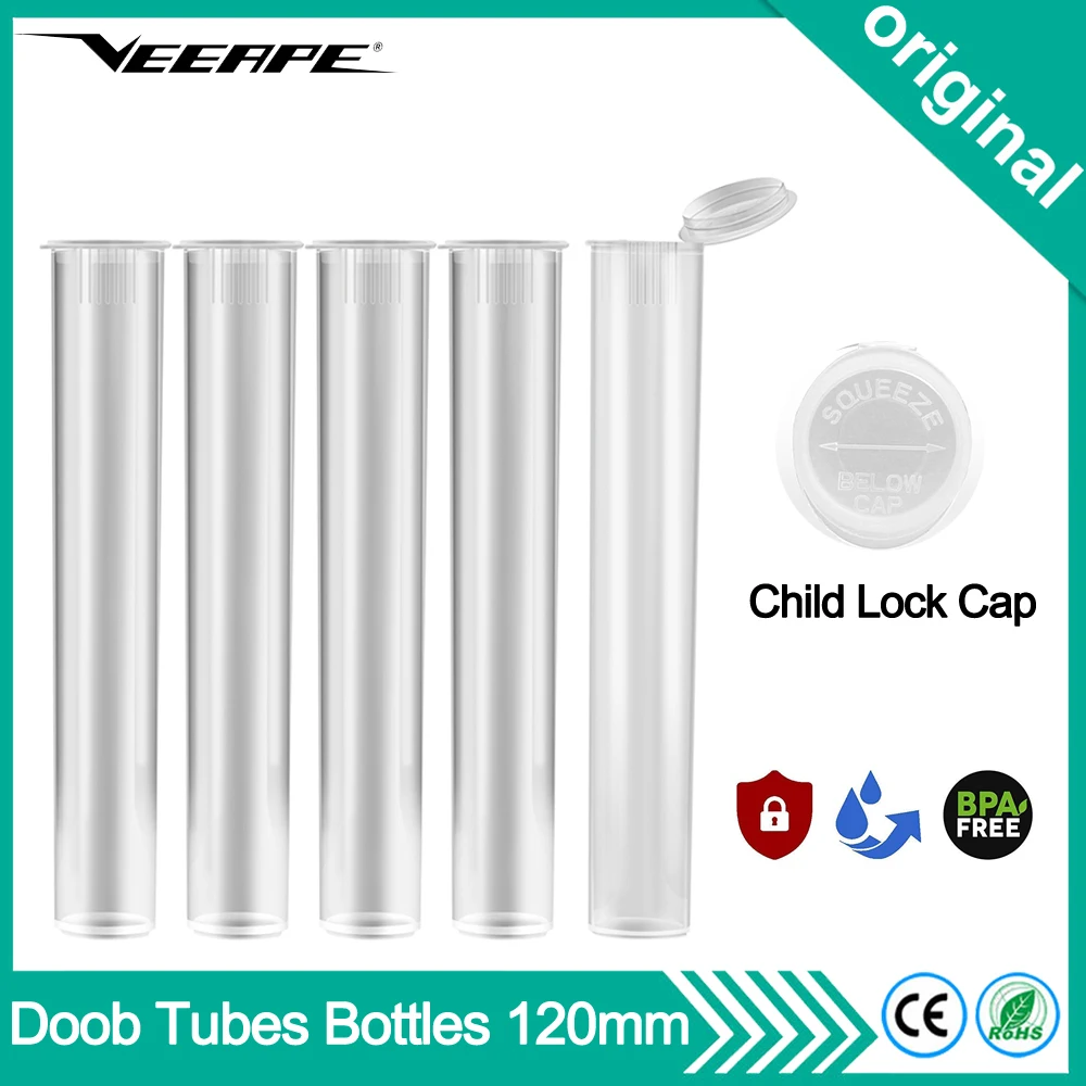 Оригинальные 3 шт. 5 10 Veeape контейнеры для сигарет doob tubes бутылки 20x120 мм