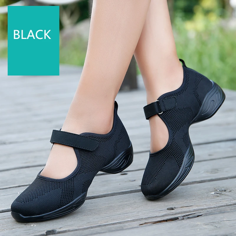 Shangpintu Women Soft Outsole Dance Shoes Jazz Hip Hop Street Sneakers For Woman Dancing Ladies | Спорт и развлечения