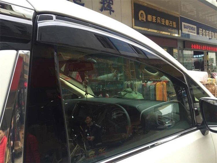 Для Toyota alphard Пластик оконный козырек 2015-2017 Vent Оттенки Защита от солнца Дождь