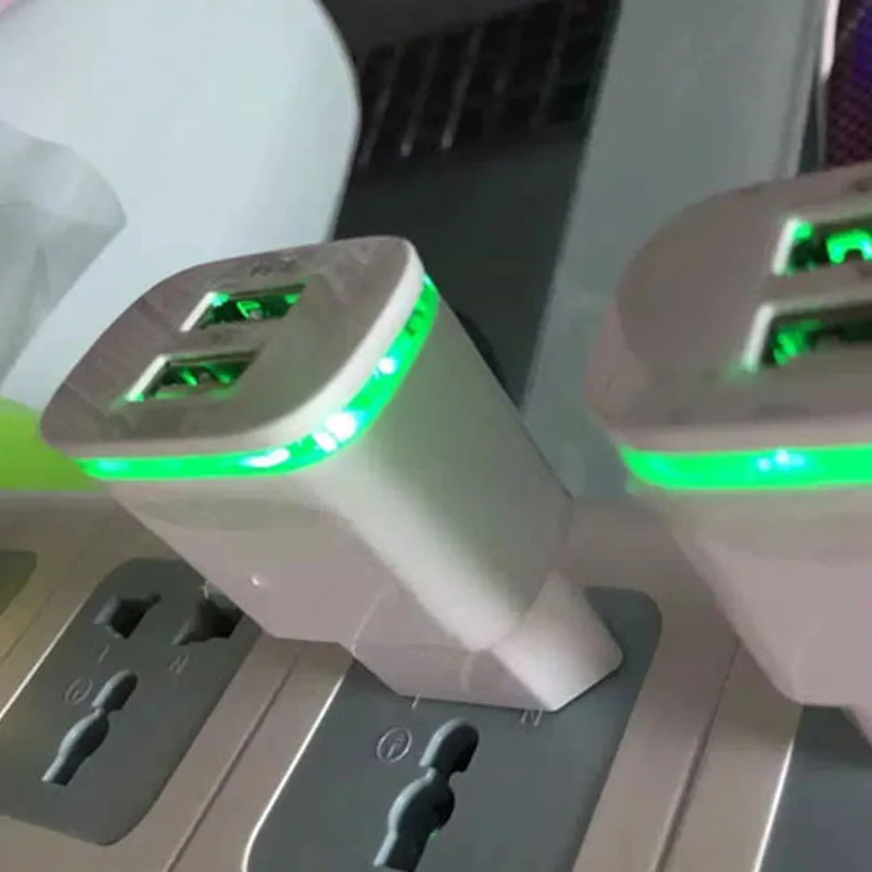 Зарядное устройство со светодиодной подсветкой 5 В 2 А для iPhone iPad Samsung HTC|phone wall charger