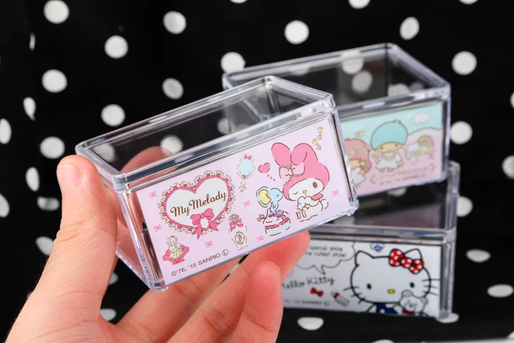 Милый Единорог Gemini мультфильм коробка прозрачная герметичная ювелирных изделий