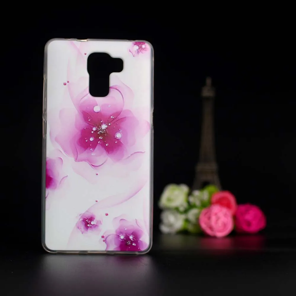 Мягкий чехол из ТПУ для Huawei Honor 7 силиконовый Honor7 рельефный с 3D принтом huawei honor