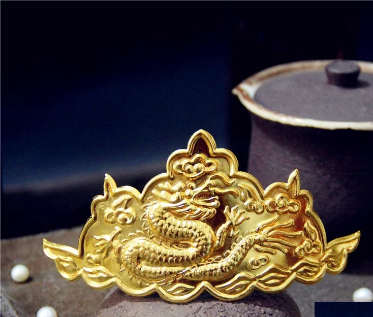 Тиара для волос LYZ Han Yan Ming Dynasty Dragon Phoenix традиционная китайская Винтажная заколка