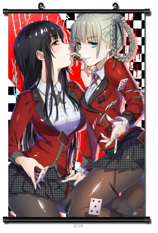 Японское аниме Kakegurui компульсивный игрок Mary Saotome & Kirari Momobami Yumeko Jabami домашний Декор