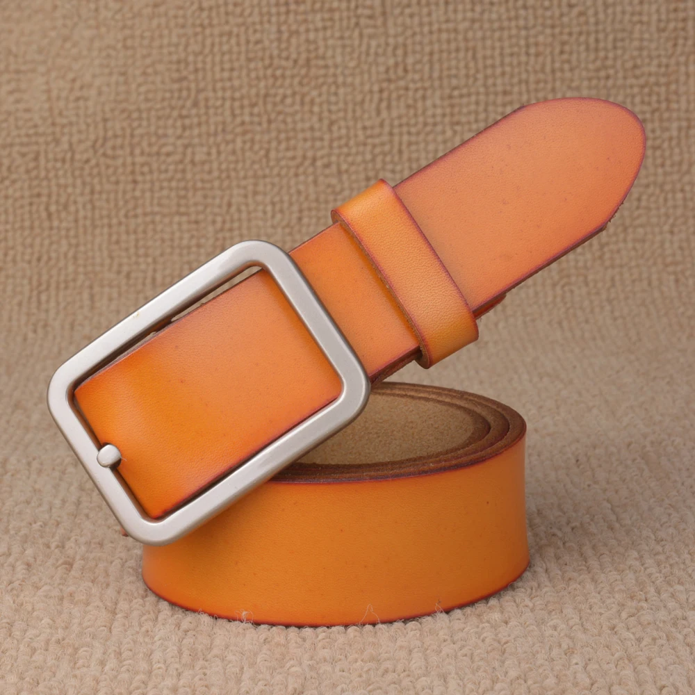 Ремень из натуральной воловьей кожи для мужчин и женщин Модный брендовый