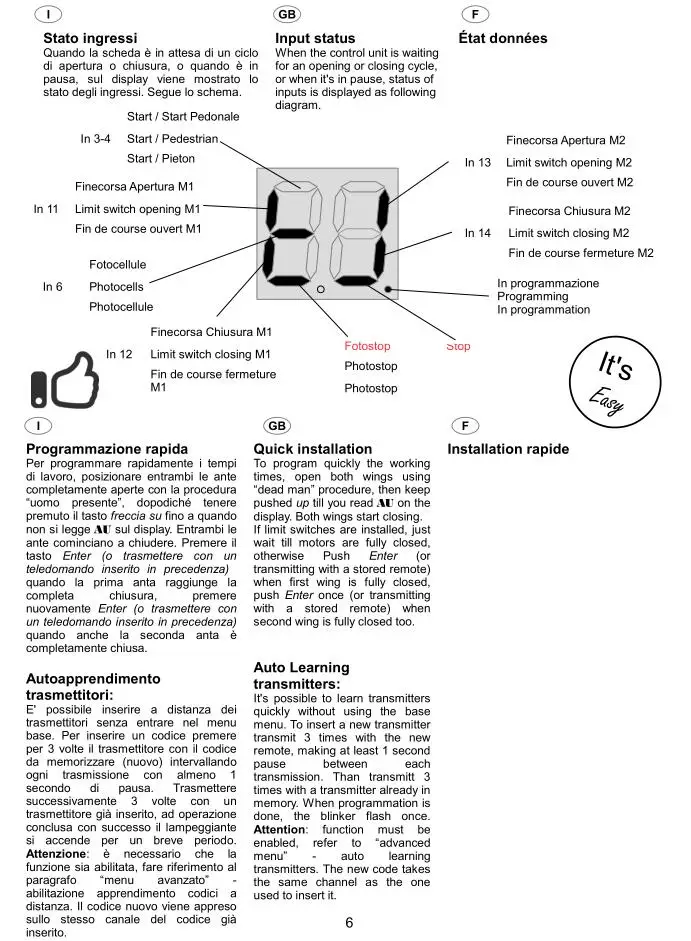 LPSECURITY 240V AC ПИТАНИЕ распашных ворот плата управления