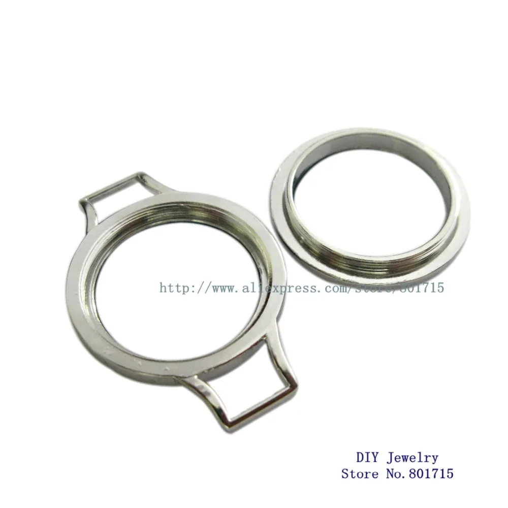 Простой медальон на застежке для браслета с закрученной рельефной лицевой