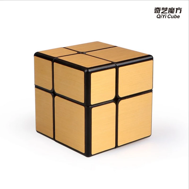 Зеркальные 2x2x2 магический куб Qiyi зеркальные блоки головоломка magico игрушки для