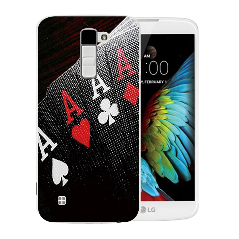 Для LG K10 LTE K420N K430 K430ds F670 Мягкий ТПУ чехол для задней панели с узором Marb чехлы