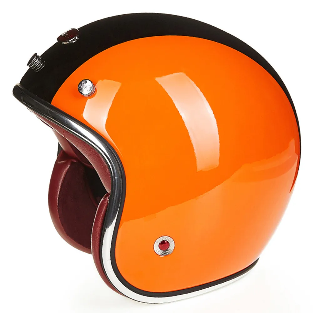 Стекловолокно ECE качество moto rcycle шлем чоппер с открытым лицом Винтаж 10876 Casque Casco