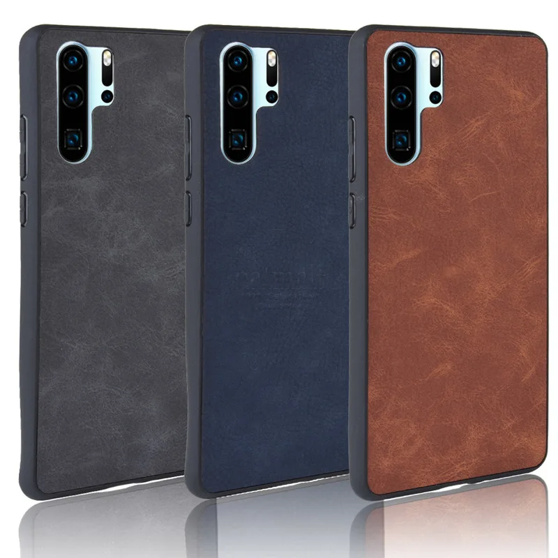 Модный чехол-накладка из искусственной кожи для Huawei P30 PRO / lite легкий силиконовый
