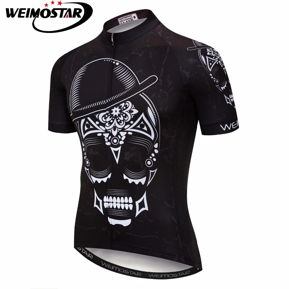 

2018 WEIMOSTAR мужская летняя велосипедная майка с черепом с коротким рукавом Ropa Ciclismo велосипедная Одежда mtb черная Дорожная велосипедная майка р...