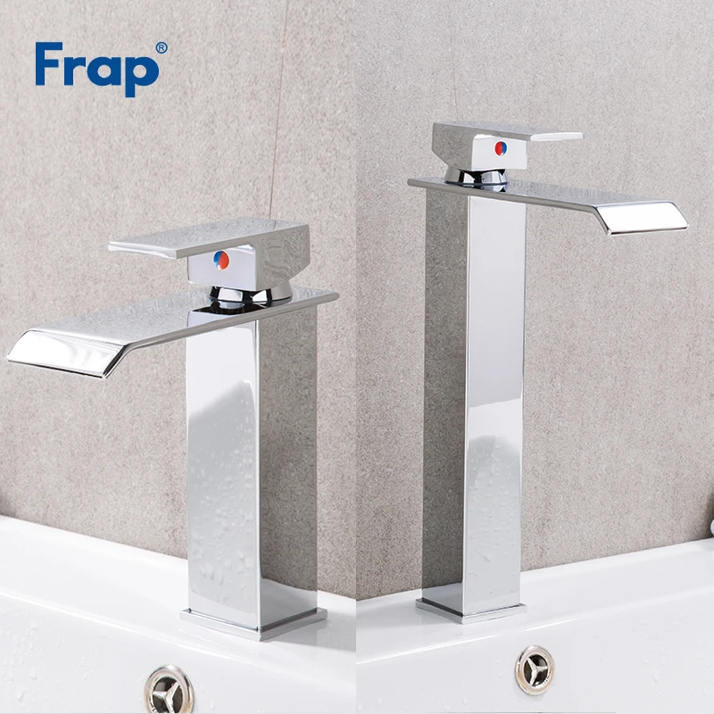 

Frap High Quality Chrome Basin Faucet Bathroom Brass Mixer Tap Water Sink Deck Mounted Cold Hot Water Saving Faucet Y10143/45