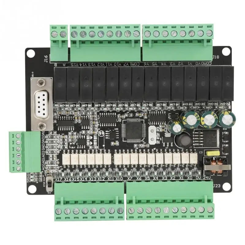 FX1N 30MR PLC промышленная плата управления 16 вход 14 выход с RS485 коммуникационный порт