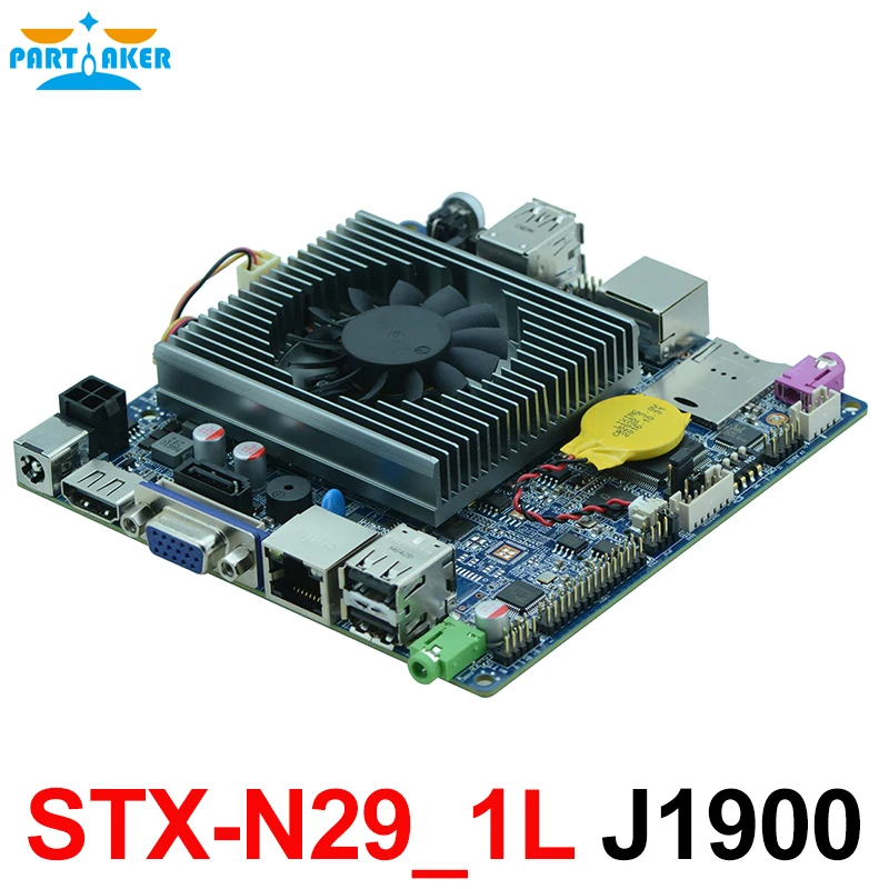 Günstig Lüfterlosen THIN MINI ITX Motherboard Mit 6 * USB 2 * COM VGA LVDS Intel J1900 Embedded Industrie-motherboard STX-N29_1L