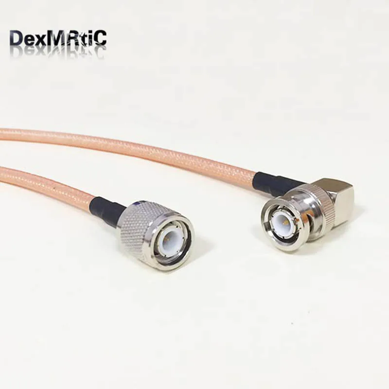 

High-quality low-loss TNC Male Plug Switch BNC Right Angle Male Plug pigtail cable low loss RG142 50CM/100CM Adapter