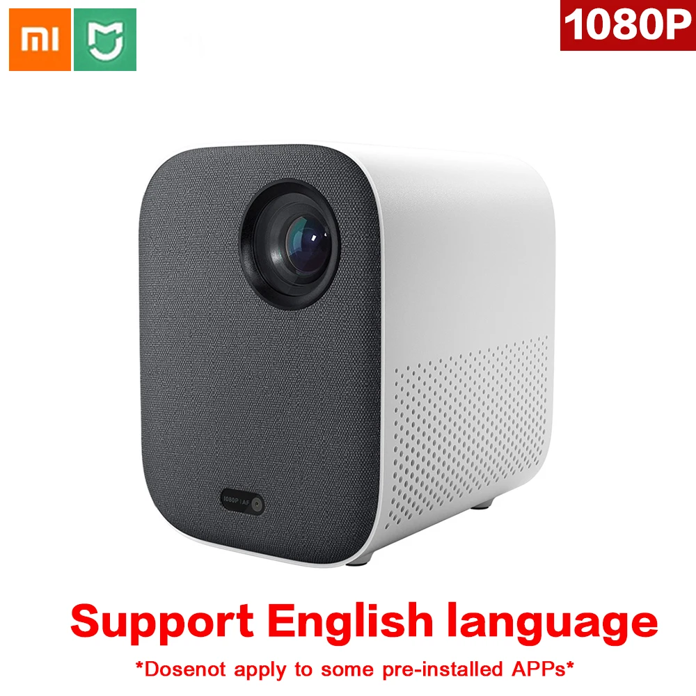 Оригинальный портативный мини проектор Xiaomi Mijia DLP 1080p поддержка 4K видео 3D Wi Fi 500 ANSI