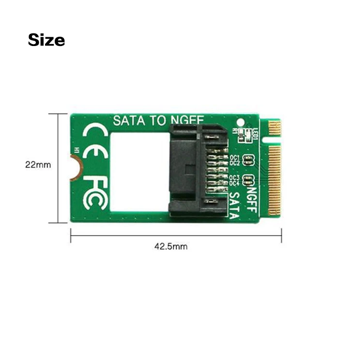 42 5 мм x 22 NGFF (M2) SSD до 2 &quotSATA адаптер M.2 дюймов для SATA Conventer карты|Компьютерные кабели