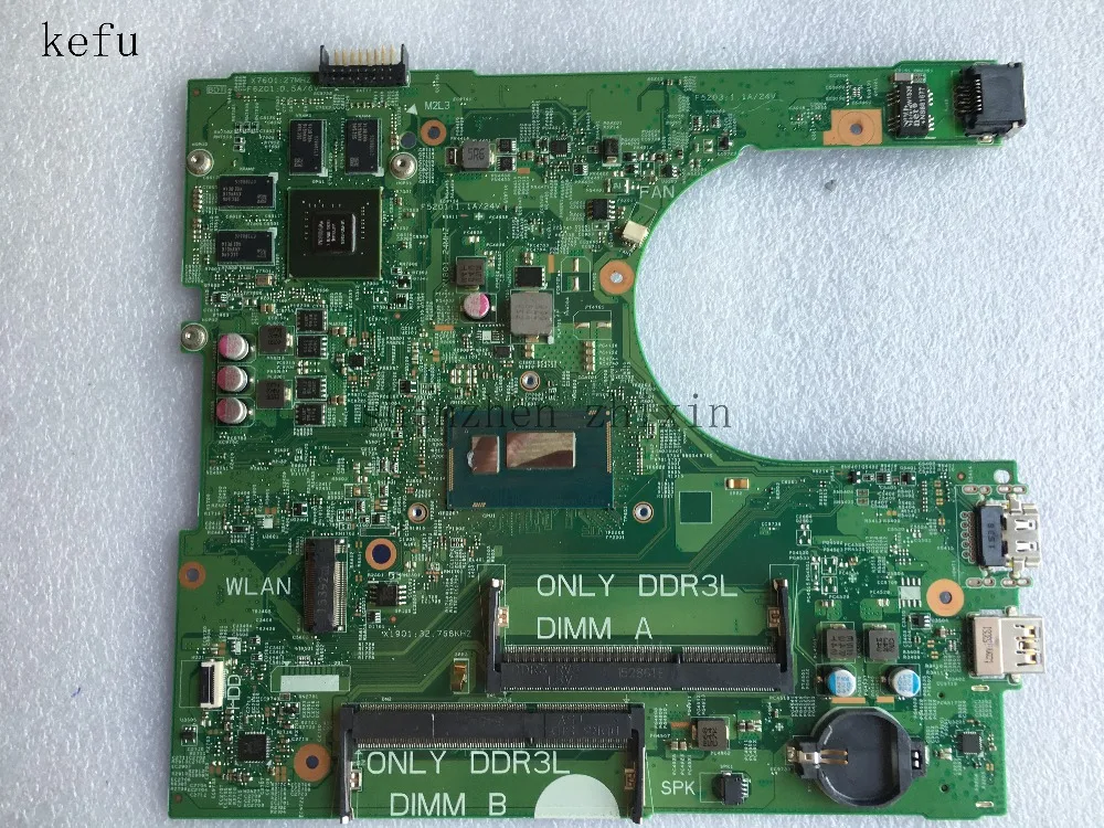 Материнская плата KEFU для ноутбука DELL Inspiron 15 3558 модель I5 4210U 0N9CMY N9CMY 14216 1 PWB: 1xvkn