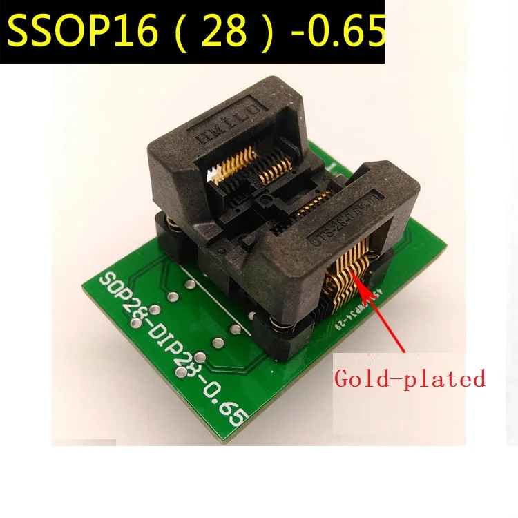SSOP16 к DIP16 горящая платформа TSSOP16 программирующая OTS 28 0.65 01 пуля шаг 0