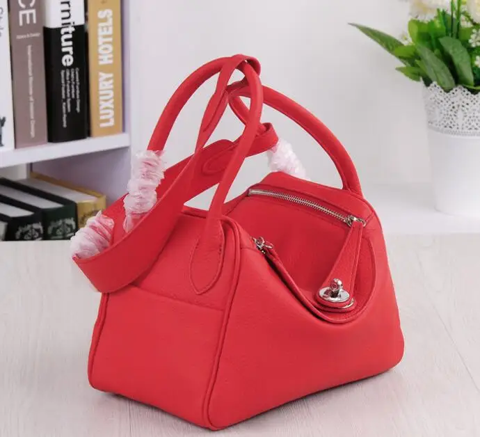 Red 30cm Новая женская сумка из натуральной кожи, шикарные женские сумки через плечо,, известный бренд, дизайнерские женские сумки через плечо, сумка через плечо, A0092 - Цвет: Red 30cm