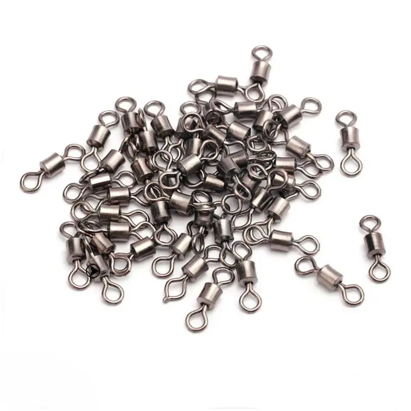 100 шт./лот Меди Рыбалка Поворачивается Роллинг Поворотный Разъем Подшипник