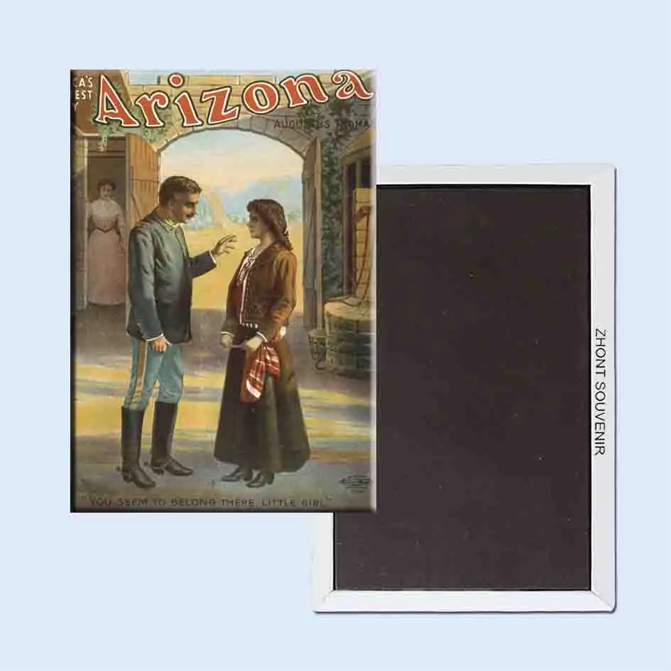 Arizona Americas Greatest Play Augustus Thomas 24117 ретро ностальгия магниты на холодильник|fridge magnet|retro