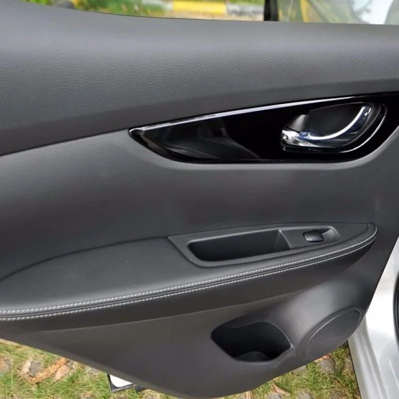 Накладка на подлокотник двери для Nissan Qashqai J11, накладка на подлокотник из искусственной кожи для салона автомобиля Qashqai