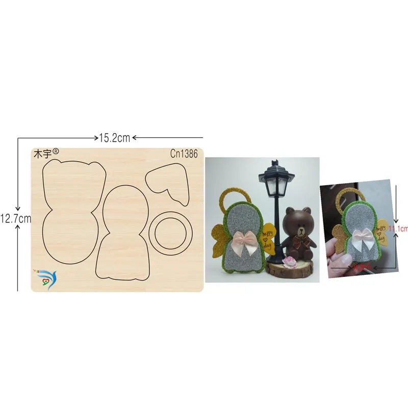 Angel cn1386 muyu высечки штампы новая деревянная форма резки для скрапбукинга Thickness