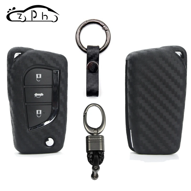 Карбоновый чехол для Toyota Auris Corolla Avensis Verso Yaris Aygo Scion TC IM 2015 2016 Camry Highlander|Футляр