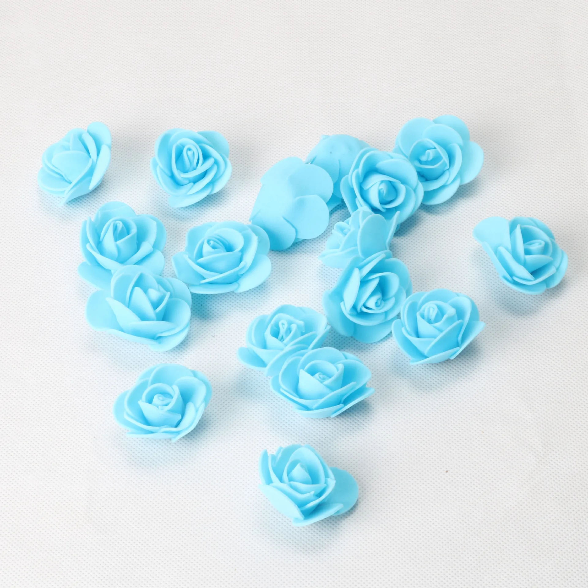 100pcs beige blue Новинка, пенополистирол, пенопласт, медведь, белые шары для поделок, сделай сам, розовый медведь, украшение для свадебной вечеринки, подарки на день Святого Валентина - Цвет: 100pcs beige blue