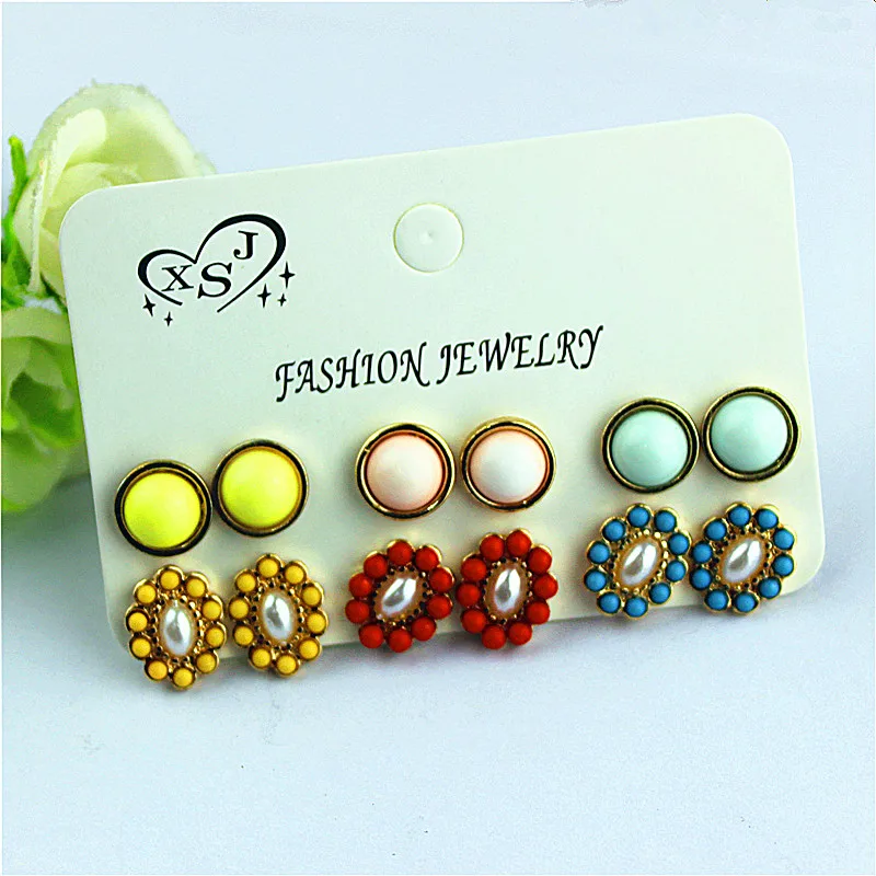 Женские серьги с красным и желтым жемчугом на день рождения | Украшения